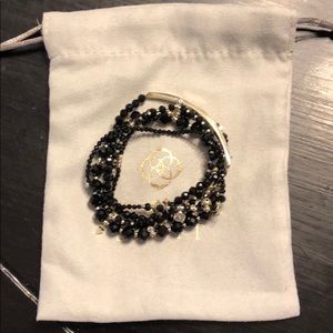 Gold and black Kendra Scott Supak bracelet set